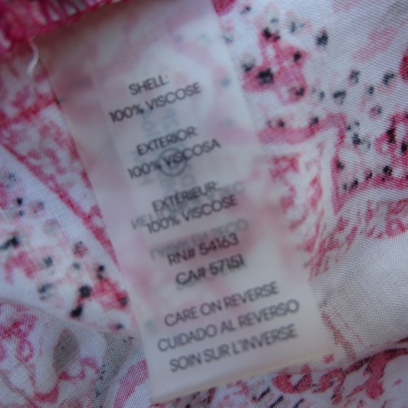 Calvin Klein Dresses Size 14 Burgundy Smocked‎ Slip Floral Flowy Summer Beach - Picture 6 of 14